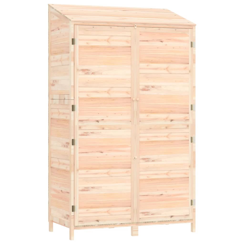 Zahradní kůlna 102 x 52 x 174,5 cm masivní jedlové dřevo