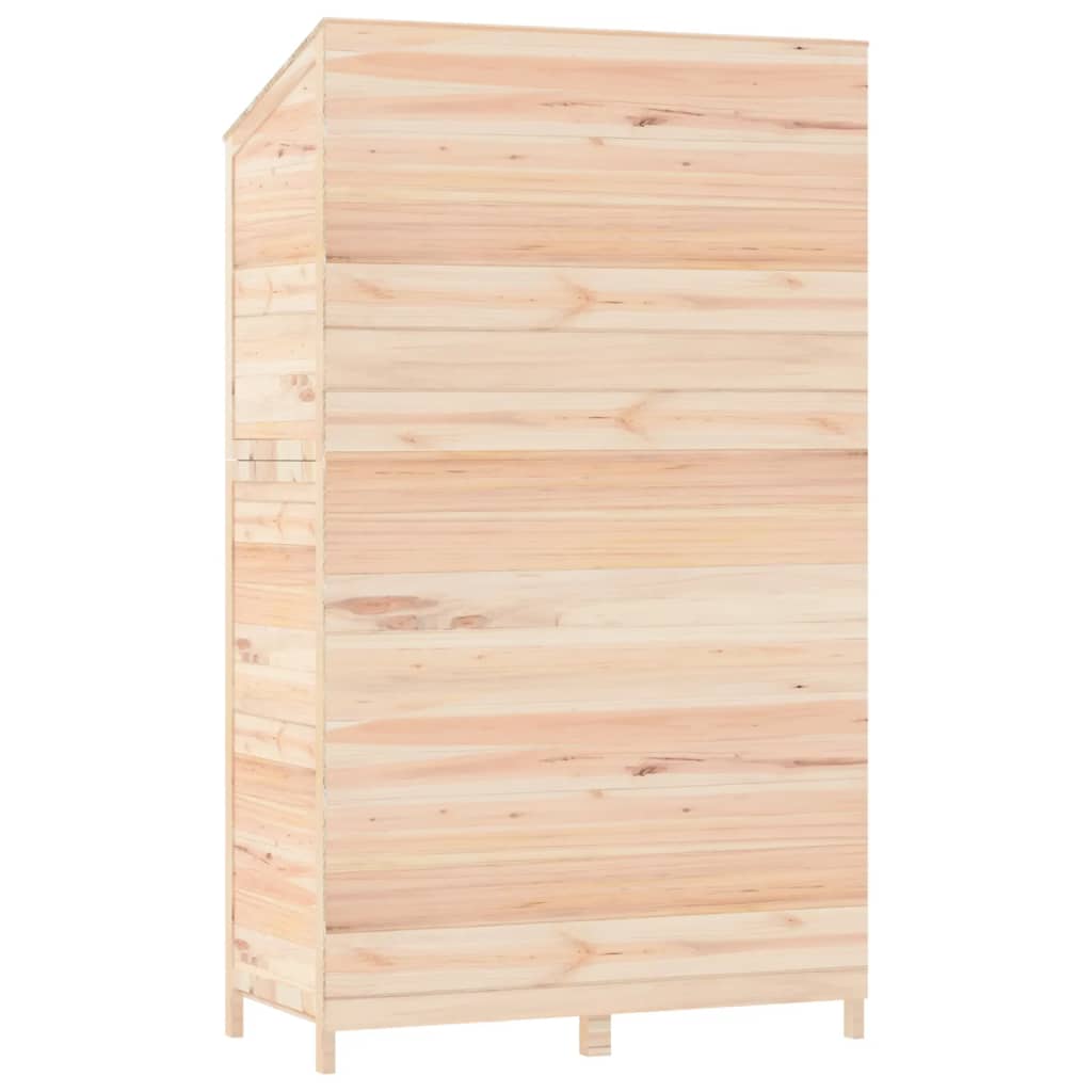 Zahradní kůlna 102 x 52 x 174,5 cm masivní jedlové dřevo