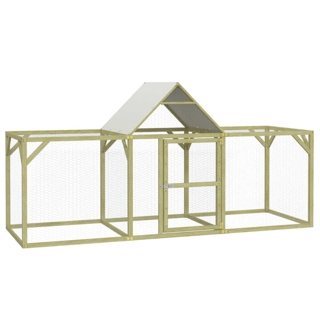 Kurník 300 x 100 x 150 cm impregnované masivní borové dřevo