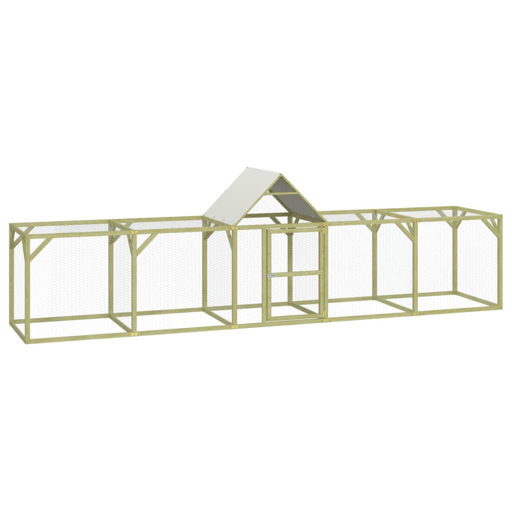 Kurník 500 x 100 x 150 cm impregnované masivní borové dřevo