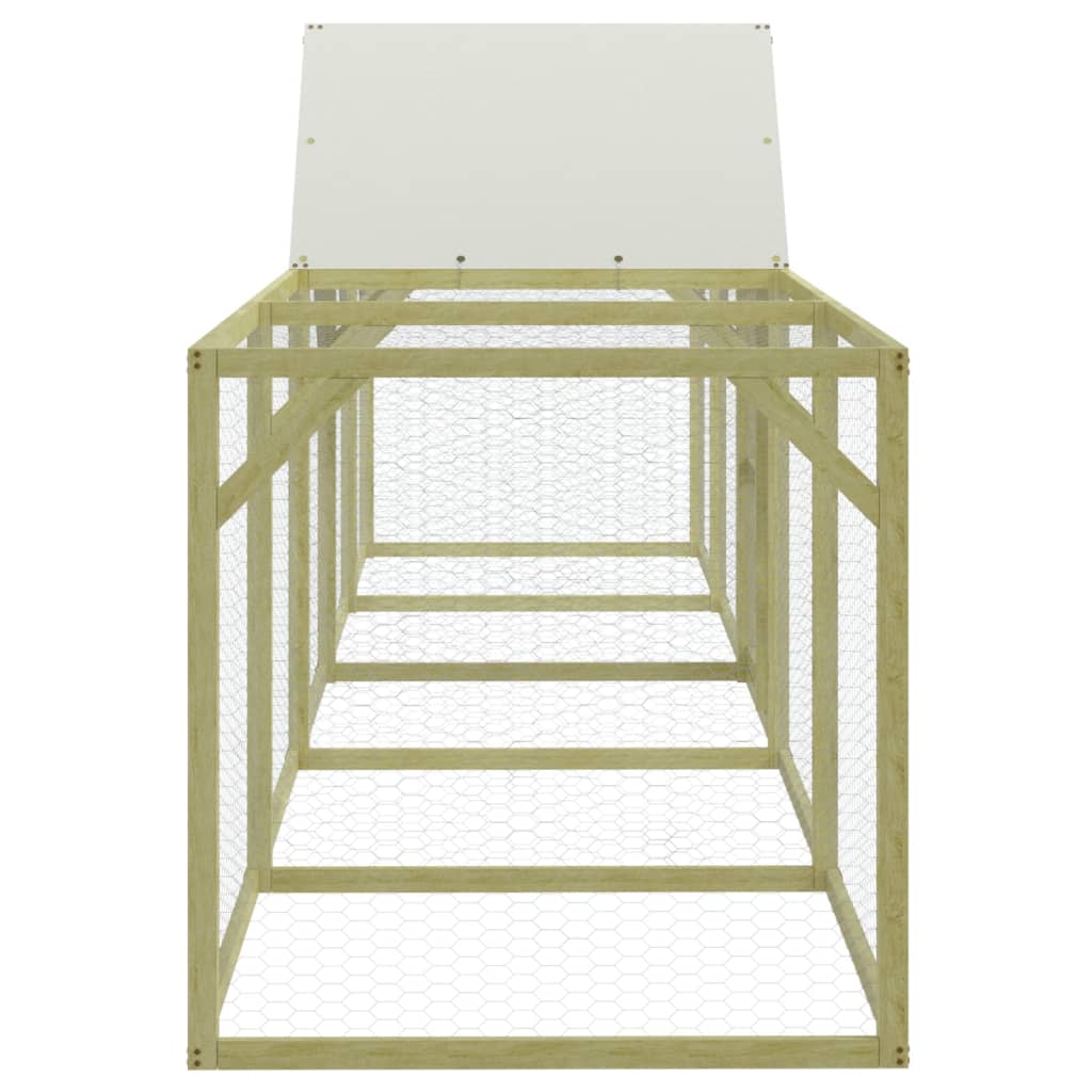 Kurník 500 x 100 x 150 cm impregnované masivní borové dřevo