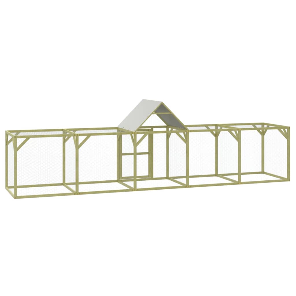 Kurník 500 x 100 x 150 cm impregnované masivní borové dřevo