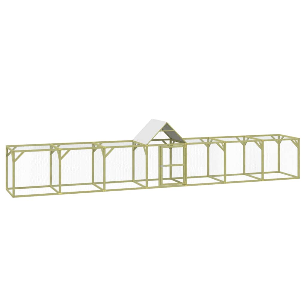 Kurník 700 x 100 x 150 cm impregnované masivní borové dřevo