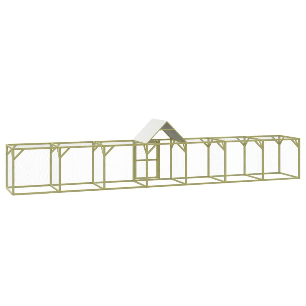 Kurník 700 x 100 x 150 cm impregnované masivní borové dřevo