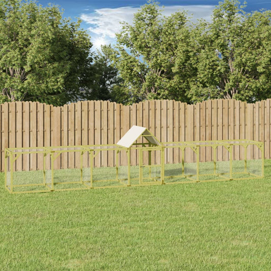 Kurník 700 x 100 x 150 cm impregnované masivní borové dřevo
