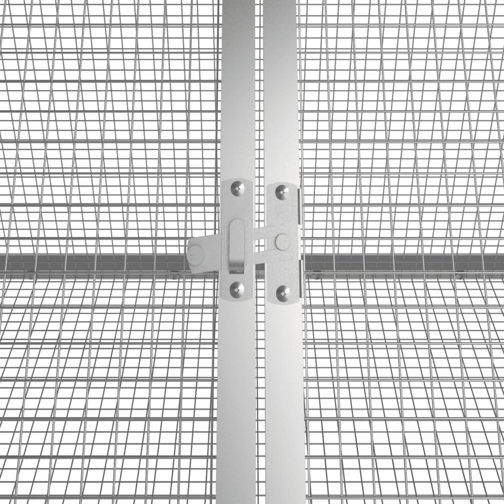 Klec pro králíky antracitová 504,5x80,5x71 cm pozinkovaná ocel