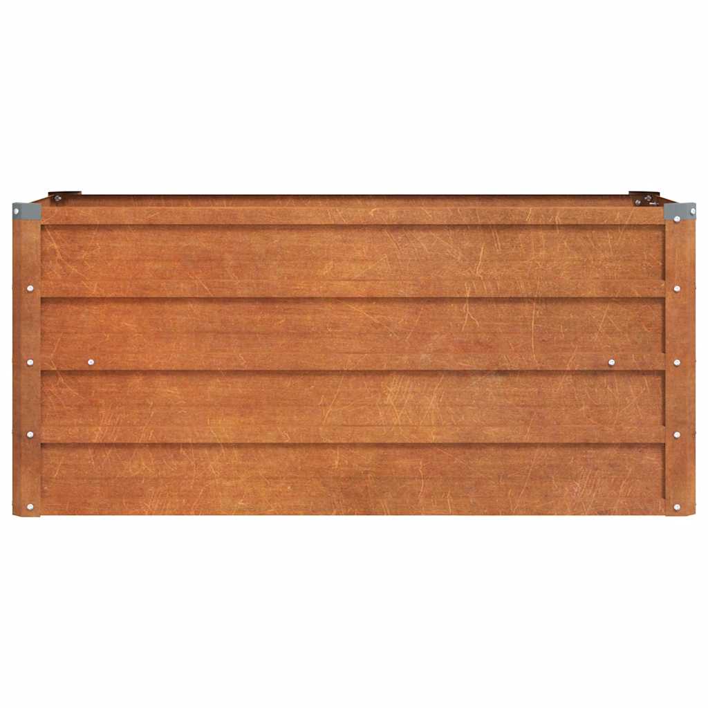 Zahradní vyvýšený záhon rezavý 100 x 40 x 45 cm cortenová ocel