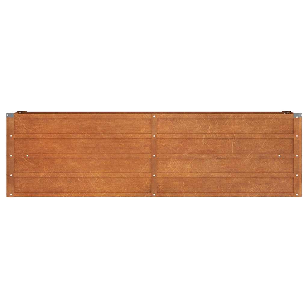 Zahradní vyvýšený záhon rezavý 160 x 40 x 45 cm cortenová ocel