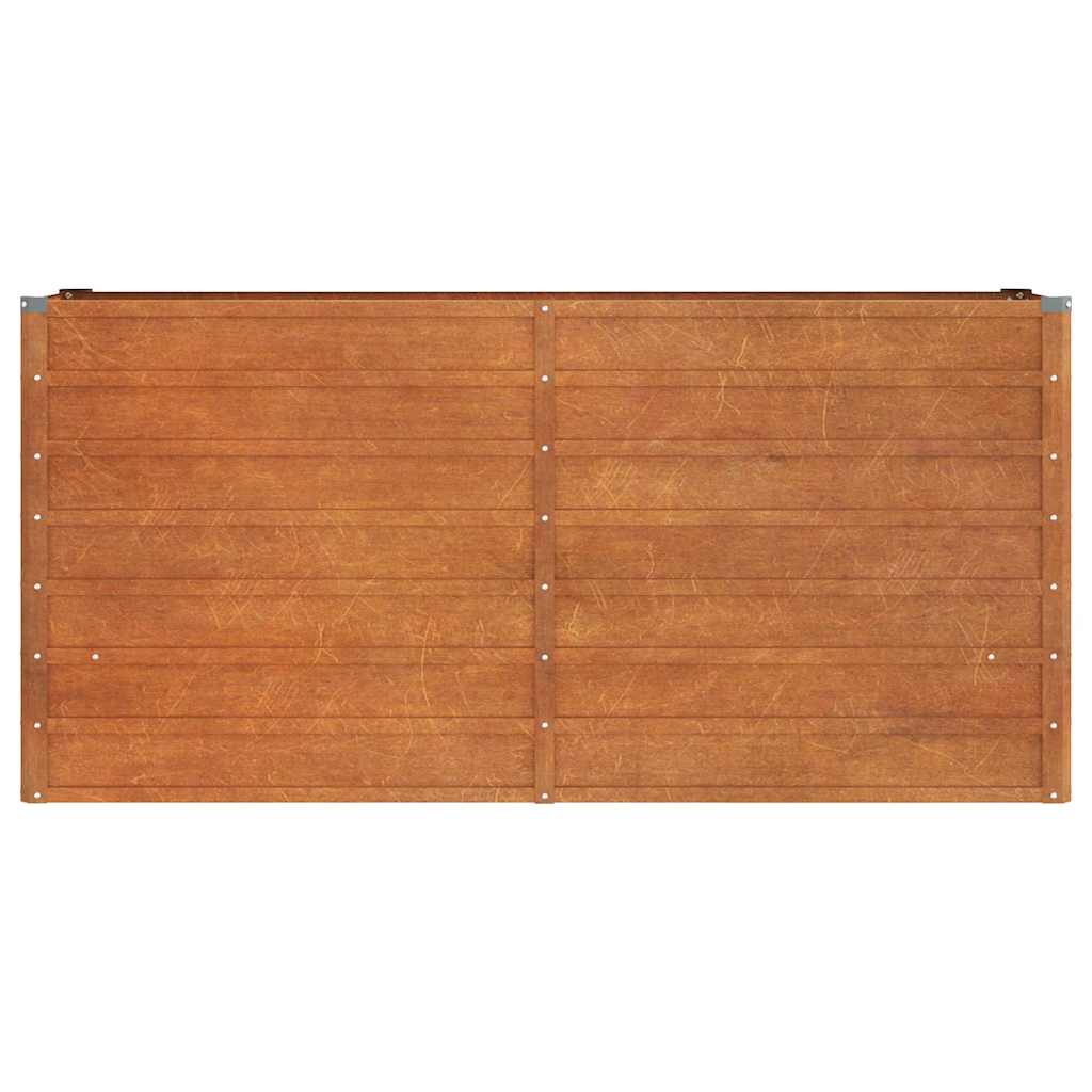 Zahradní vyvýšený záhon rezavý 160 x 40 x 77 cm cortenová ocel