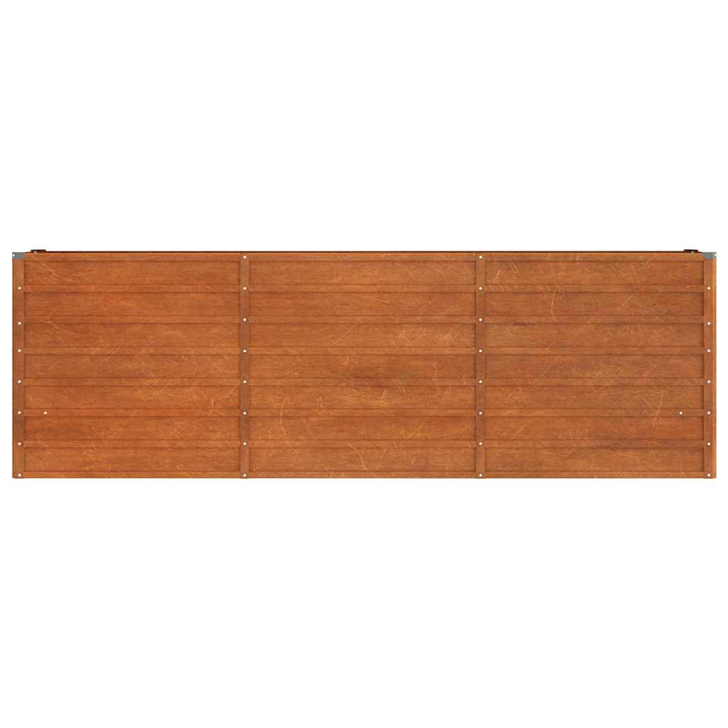 Zahradní vyvýšený záhon rezavý 240 x 40 x 77 cm cortenová ocel