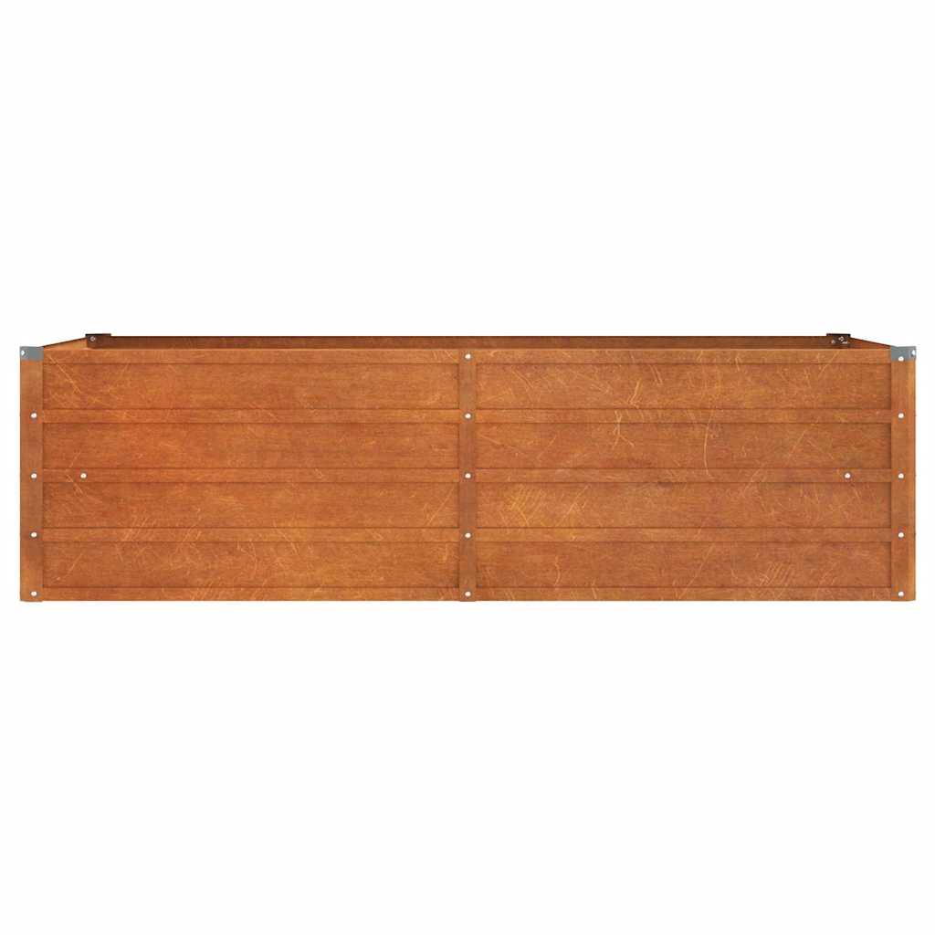 Zahradní vyvýšený záhon rezavý 160 x 80 x 45 cm cortenová ocel
