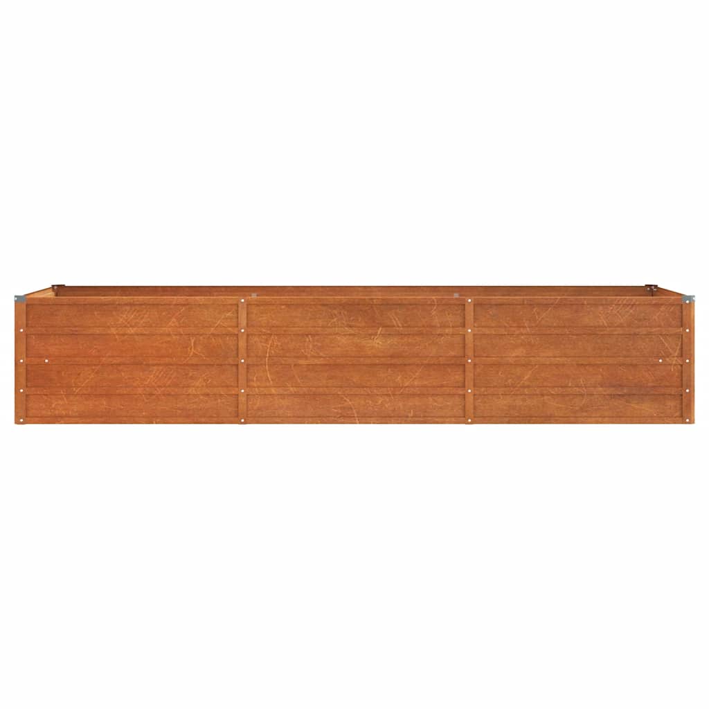 Zahradní vyvýšený záhon rezavý 240 x 80 x 45 cm cortenová ocel