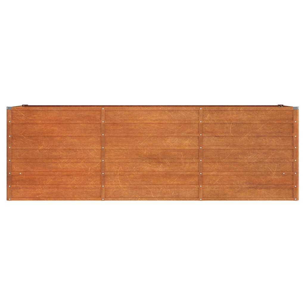 Zahradní vyvýšený záhon rezavý 240 x 80 x 77 cm cortenová ocel