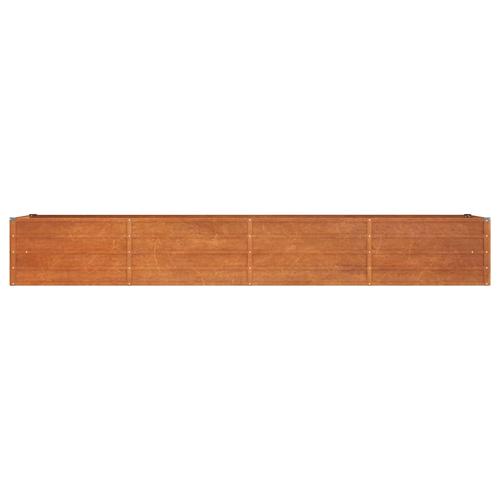 Zahradní vyvýšený záhon rezavý 320 x 80 x 45 cm cortenová ocel