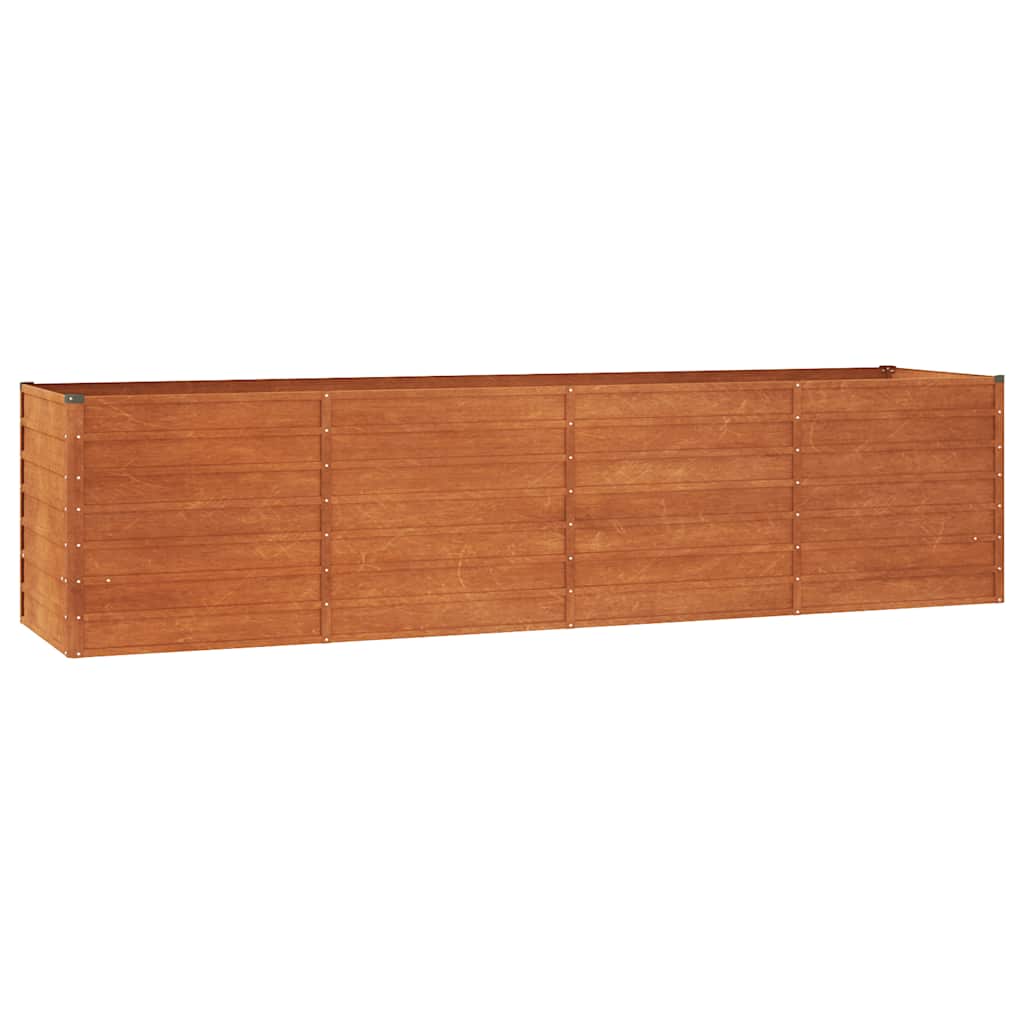 Zahradní vyvýšený záhon rezavý 320 x 80 x 77 cm cortenová ocel