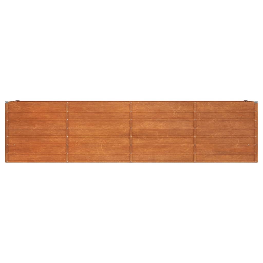 Zahradní vyvýšený záhon rezavý 320 x 80 x 77 cm cortenová ocel