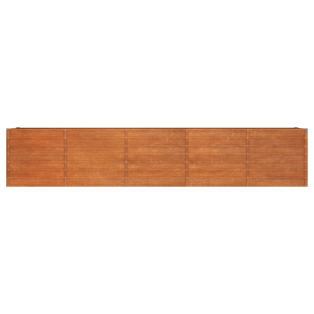 Zahradní vyvýšený záhon rezavý 400 x 80 x 77 cm cortenová ocel