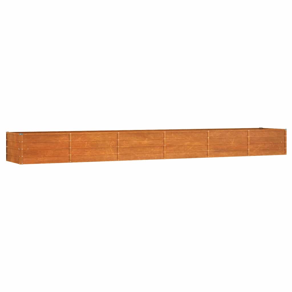 Zahradní vyvýšený záhon rezavý 480 x 80 x 45 cm cortenová ocel