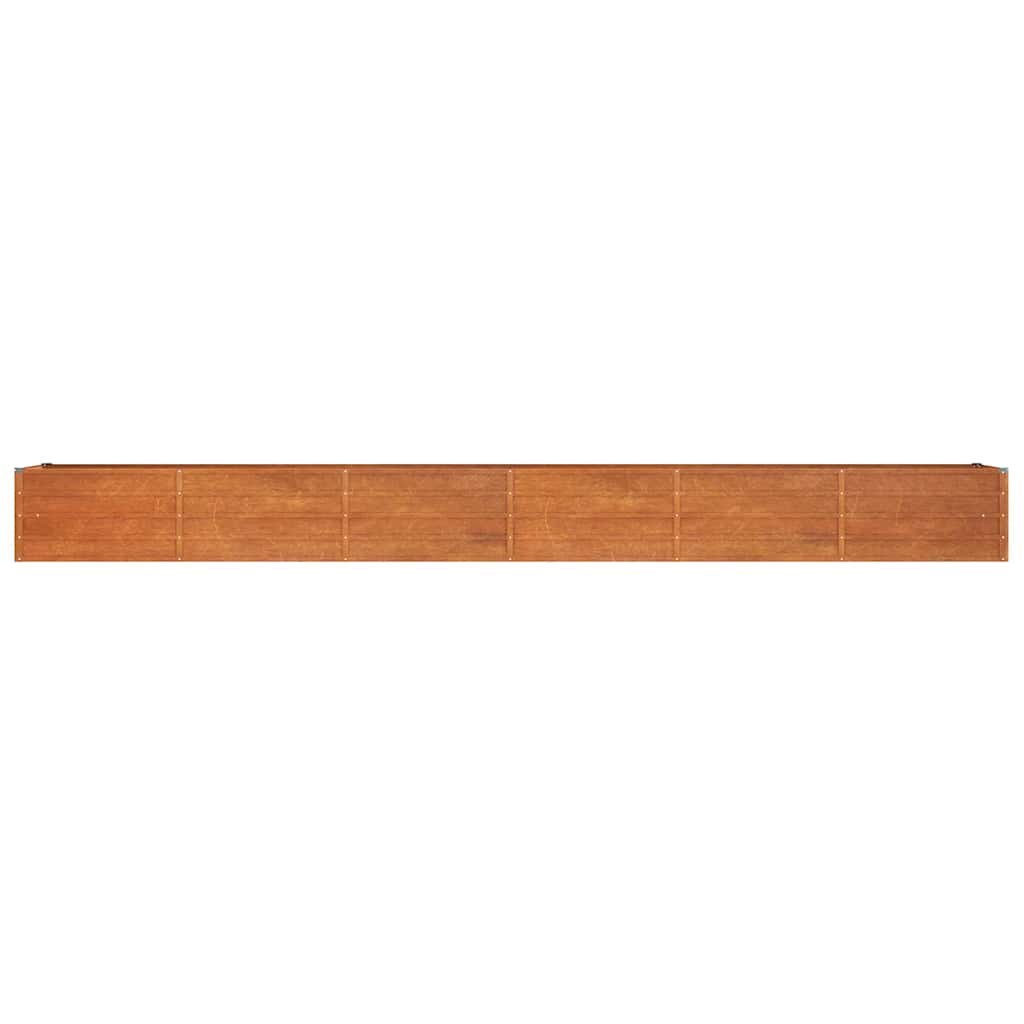 Zahradní vyvýšený záhon rezavý 480 x 80 x 45 cm cortenová ocel