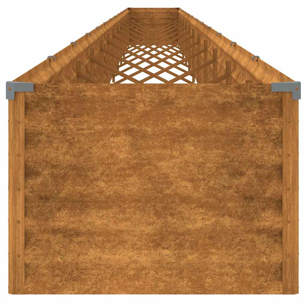 Zahradní vyvýšený záhon 1 152 x 50 x 36 cm cortenová ocel