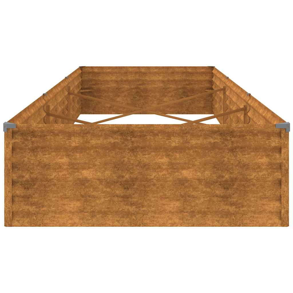 Zahradní vyvýšený záhon 291 x 100 x 36 cm cortenová ocel