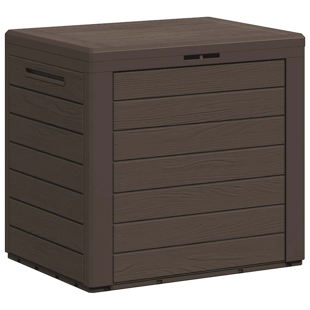Zahradní úložný box hnědý 58,5 x 46 x 55 cm polypropylen