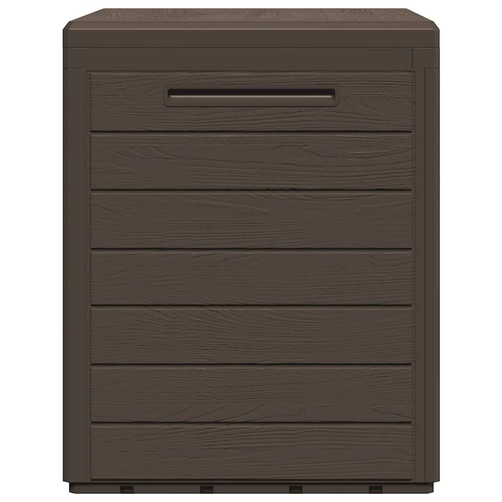 Zahradní úložný box hnědý 58,5 x 46 x 55 cm polypropylen