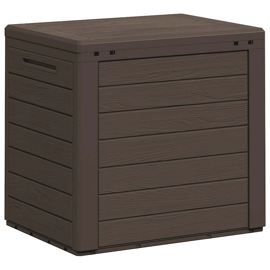 Zahradní úložný box hnědý 58,5 x 46 x 55 cm polypropylen