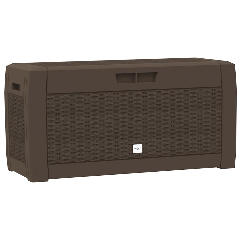 Zahradní úložný box hnědý 119 x 48 x 60 cm polypropylen