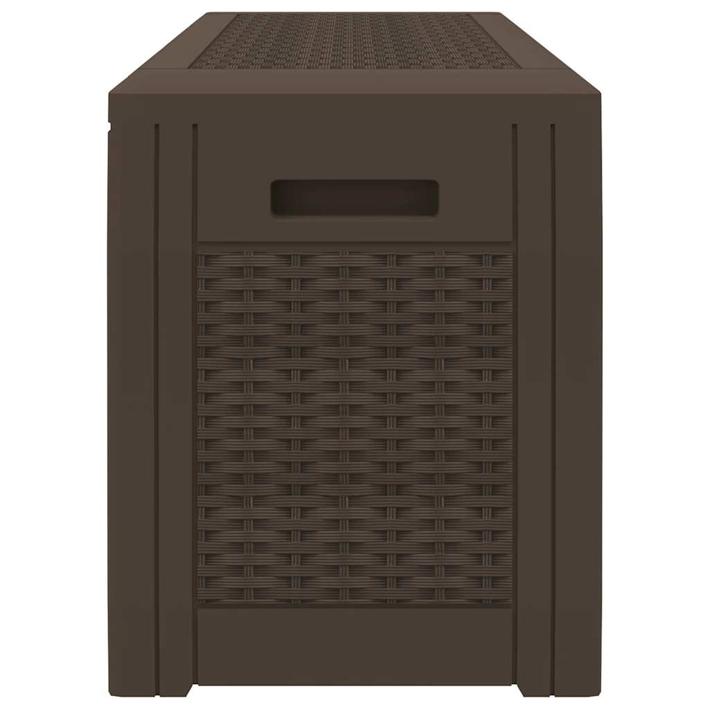 Zahradní úložný box hnědý 119 x 48 x 60 cm polypropylen
