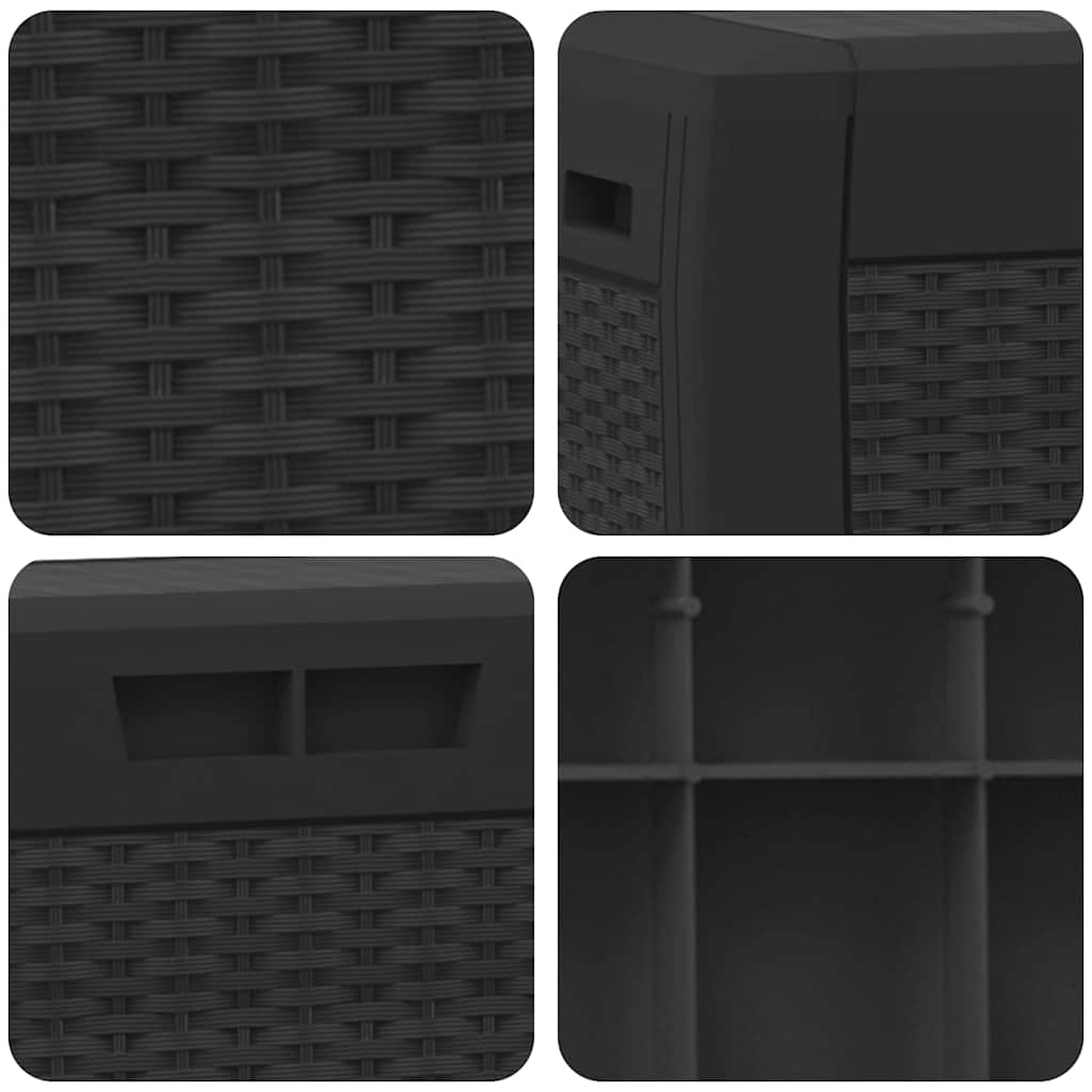 Zahradní úložný box antracitový 119 x 48 x 60 cm polypropylen