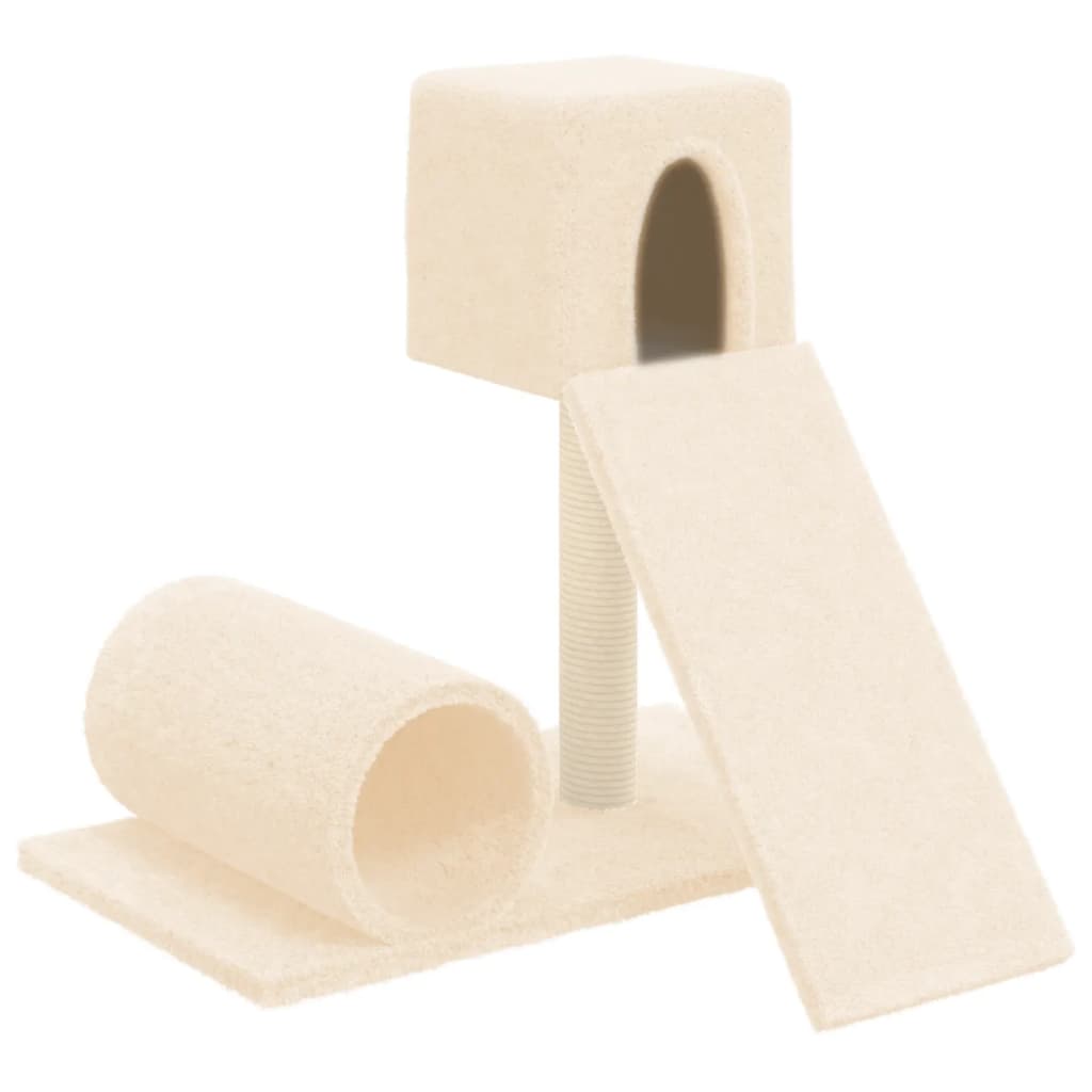 Škrabadlo pro kočky se sisalovým sloupkem krémové 59 cm