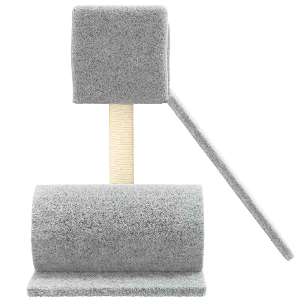 Škrabadlo pro kočky se sisalovým sloupkem světle šedé 59 cm