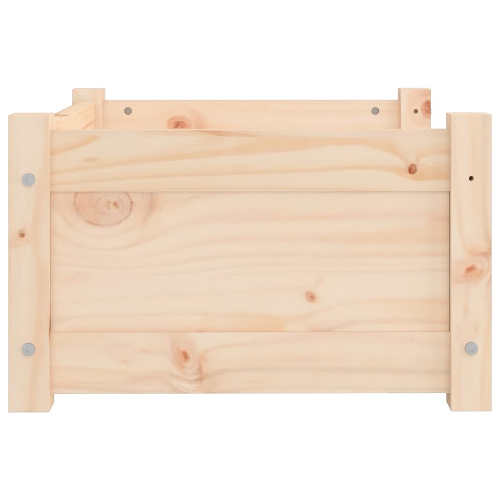 Pelíšek pro psy 55,5 x 45,5 x 28 cm masivní borovicové dřevo