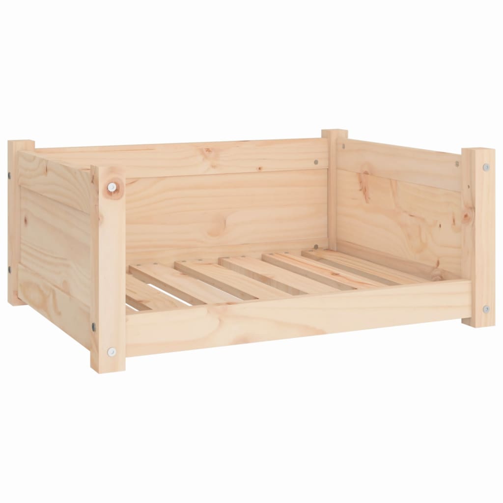 Pelíšek pro psy 65,5 x 50,5 x 28 cm masivní borovicové dřevo