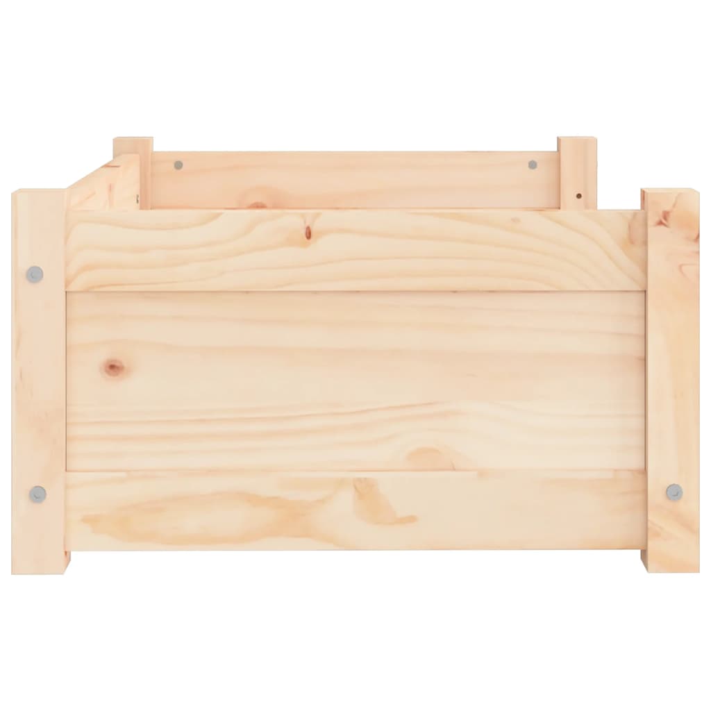 Pelíšek pro psy 65,5 x 50,5 x 28 cm masivní borovicové dřevo