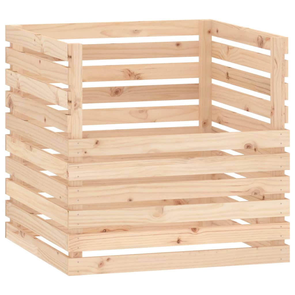 Kompostér 80 x 80 x 78 cm masivní borové dřevo