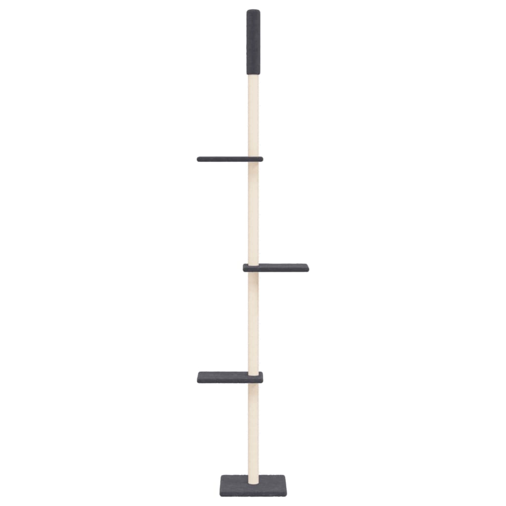 Kočičí strom ke stropu tmavě šedý 267,5–297,5 cm
