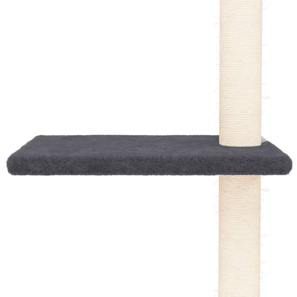 Kočičí strom ke stropu tmavě šedý 267,5–297,5 cm
