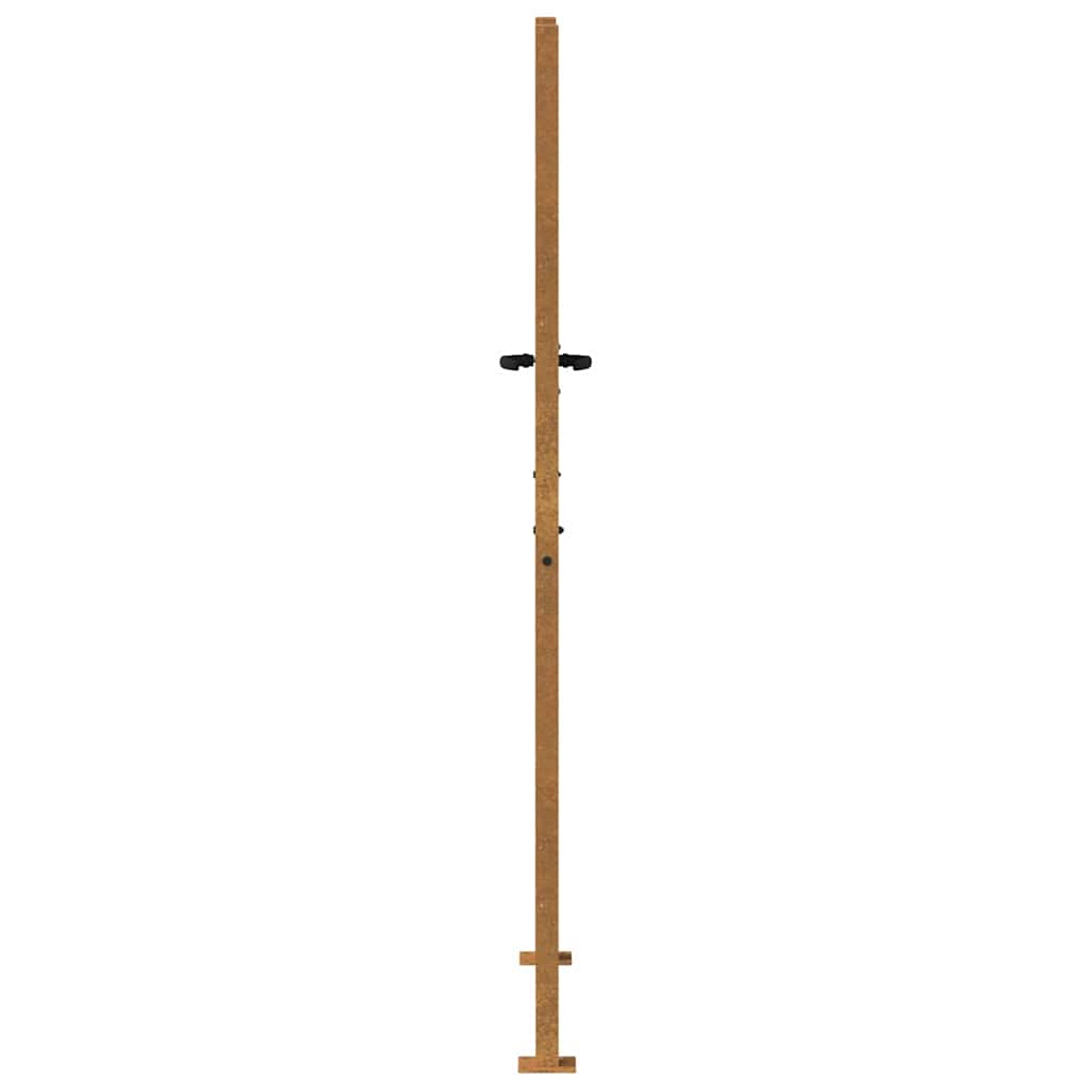 Zahradní branka 105 x 205 cm cortenová ocel