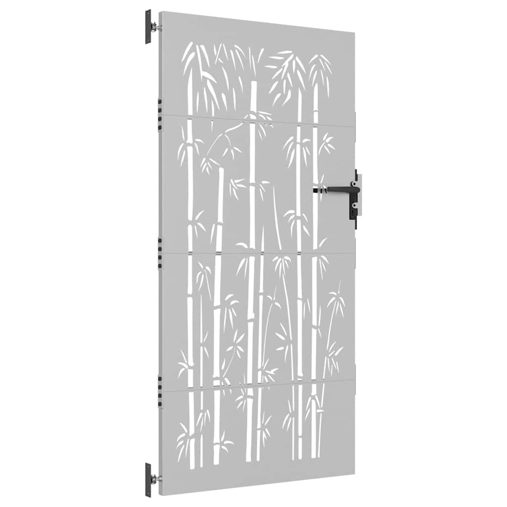 Zahradní branka 85 x 175 cm cortenová ocel Bambus