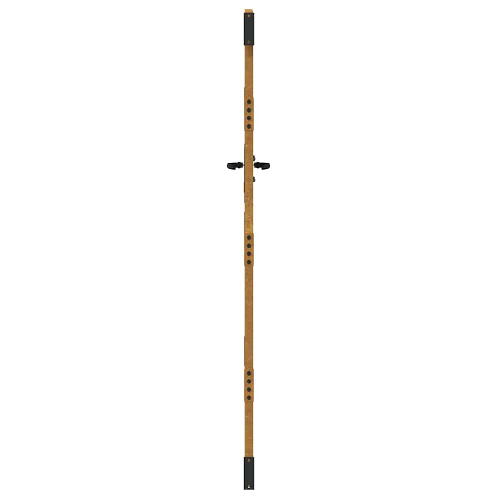 Zahradní branka 85 x 175 cm cortenová ocel Bambus