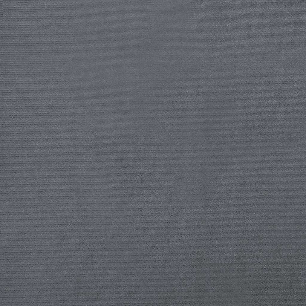 Pelíšek pro psy tmavě šedý 95 x 55 x 30 cm samet