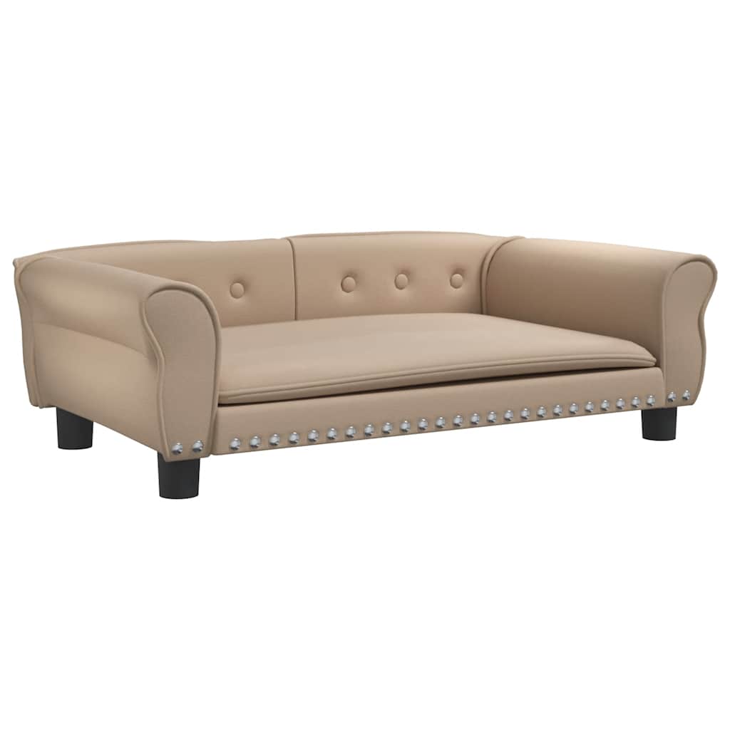 Pelíšek pro psy cappuccino 95 x 55 x 30 cm umělá kůže