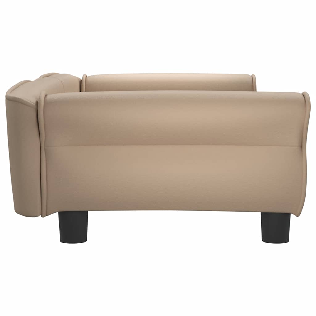 Pelíšek pro psy cappuccino 95 x 55 x 30 cm umělá kůže