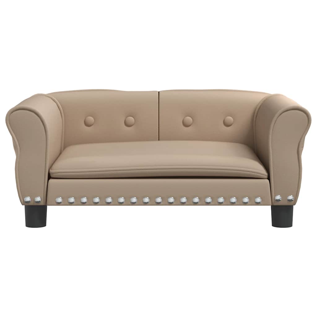 Pelíšek pro psy cappuccino 70 x 45 x 30 cm umělá kůže