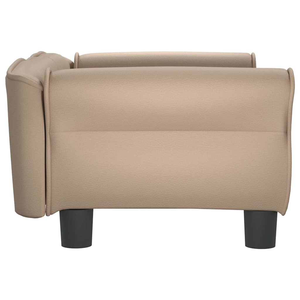 Pelíšek pro psy cappuccino 70 x 45 x 30 cm umělá kůže