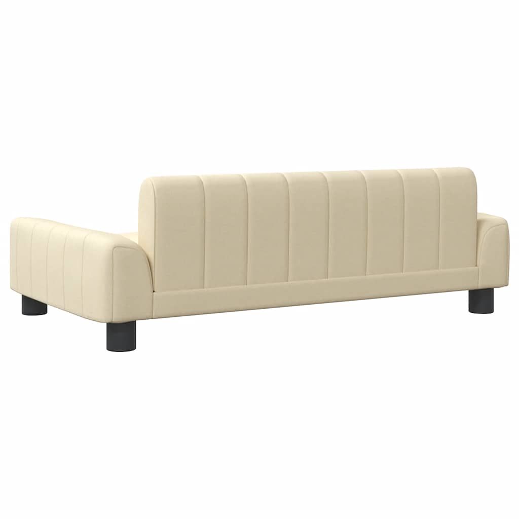 Pelíšek pro psy krémový 90 x 53 x 30 cm textil
