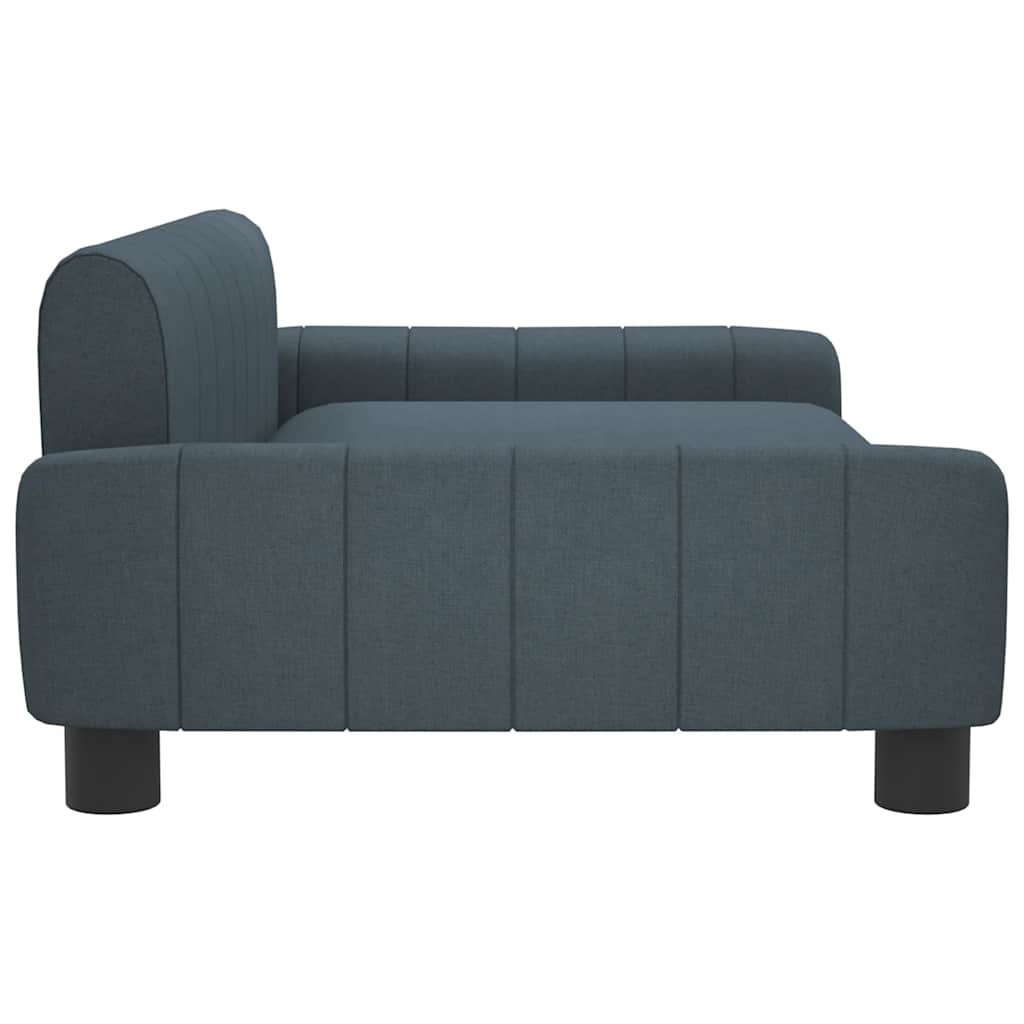 Pelíšek pro psy tmavě šedý 90 x 53 x 30 cm textil