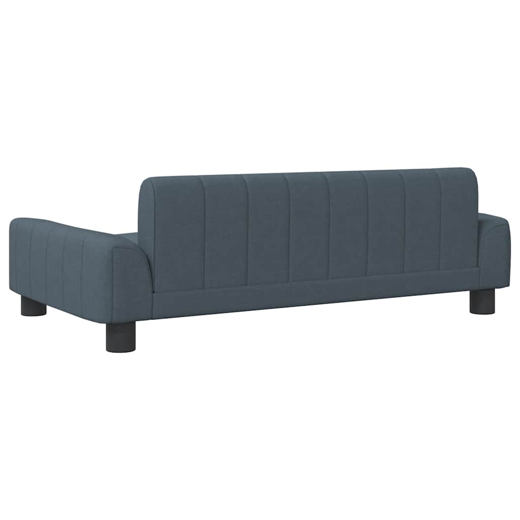 Pelíšek pro psy tmavě šedý 90 x 53 x 30 cm textil